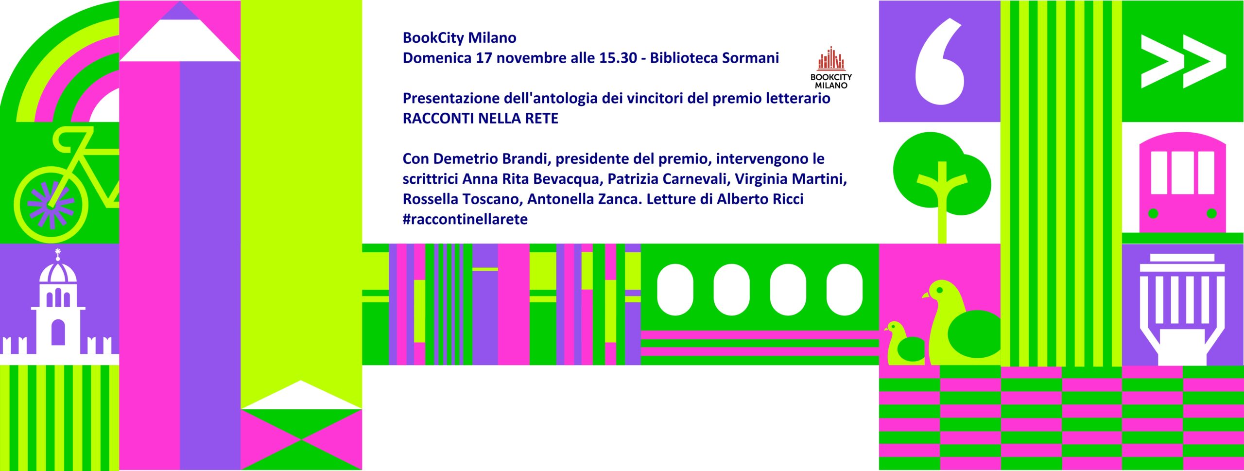 Racconti nella Rete a Bookcity Milano. Domenica 17 novembre alla Biblioteca Sormani